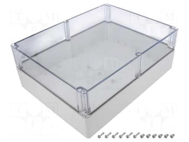 Enclosure: multipurpose; X: 230mm; Y: 300mm; Z: 110mm; EURONORD; grey FIBOX PCT233011