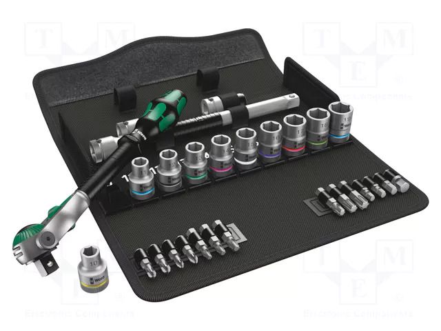 Wrench-set; socket spanner; 1/2"; 28pcs. WERA WERA.05004076001