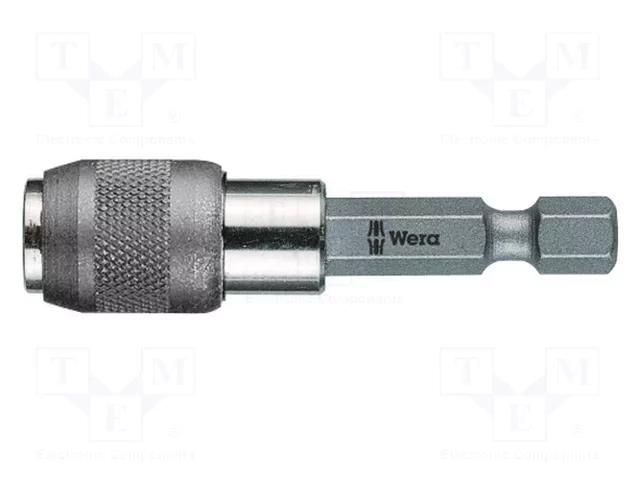 Holder; Overall len: 52mm; Mounting: 1/4" (C6,3mm),1/4" (F6,3mm) WERA WERA.05053872001