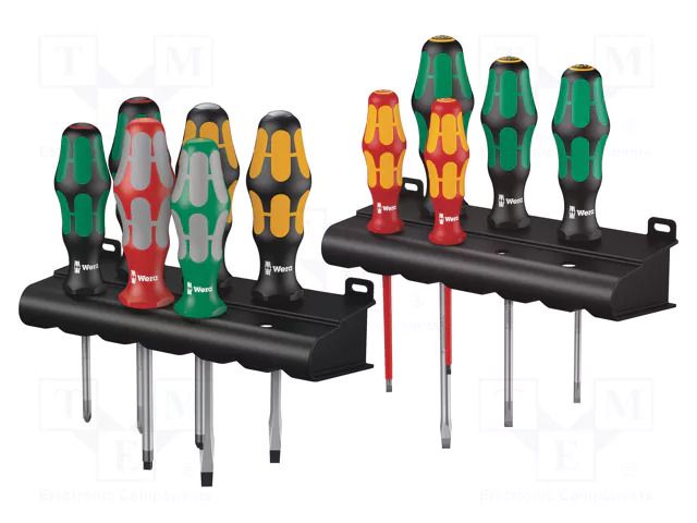 Square,Phillips,slot; hanger; 11pcs; Screwdriver: universal-set WERA WERA.05347106001