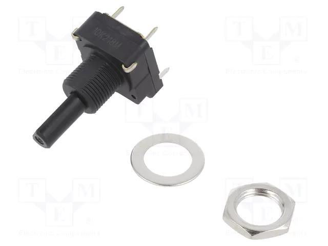 Potentiometer: shaft; 10kΩ; 200mW; THT; 6mm; plastic; mono; carbon PIHER PC16SV-10IP12-103A