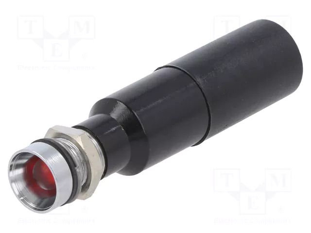 Indicator: LED; recessed; red; 230VAC; Ø8mm; IP67; connectors; 22mcd CML INNOVATIVE TECHNOLOGIES 19500430