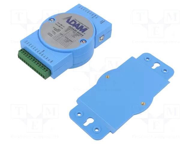 Industrial module: analog input/output; -10÷50°C; ADAM-6000 ADVANTECH ADAM-6024