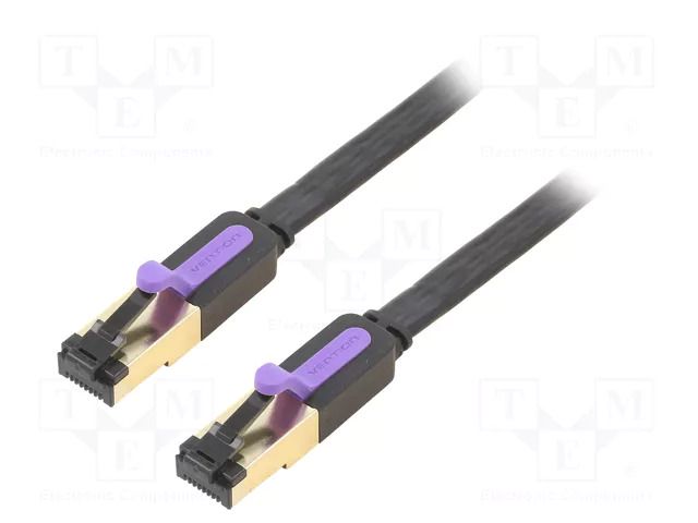 Patch cord; U/FTP; Cat: 7; RJ45 plug,both sides; stranded; Cu; 1.5m VENTION ICABG