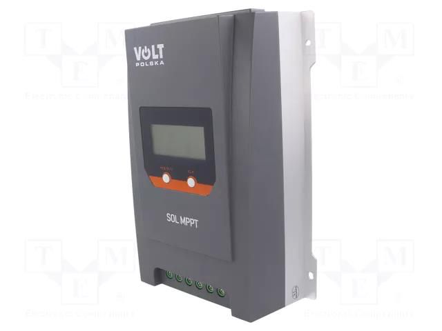 Charging regulator; 40A; Features: digital display; 12/24V; IP32 VOLT POLSKA SOL-MPPT-40A-BT