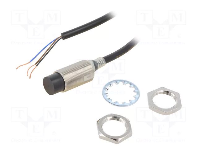 Sensor: inductive; OUT: PNP / NO; 0÷16mm; 10÷30VDC; M18; 2m; IP67 OMRON E2E-X16MB1T18-2M