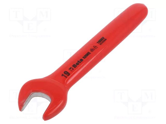 Wrench; insulated,single sided,spanner; 19mm BETA BE52MQ/19