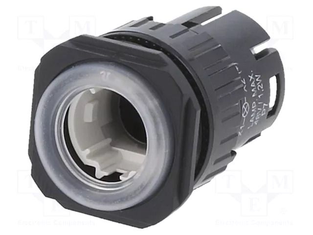 Switch: body; 22mm; Stabl.pos: 1; IP65; flat; 61; Pos: 2; Ø22.3mm EAO 61-1100.0