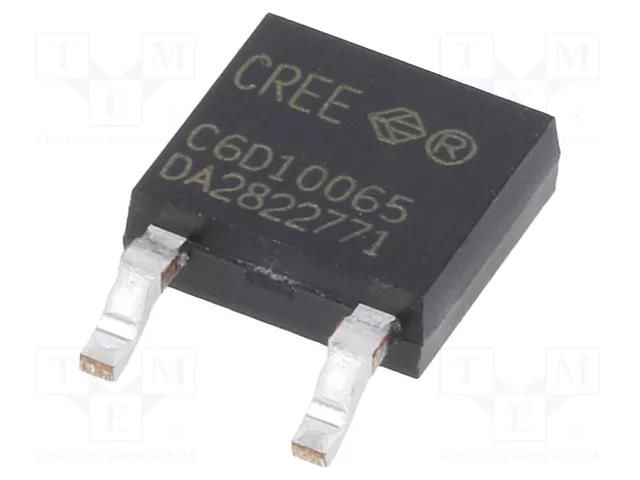 Diode: Schottky rectifying; TO252-2; SiC; SMD; 650V; 10A; 43W; C6D Wolfspeed(CREE) C6D10065E