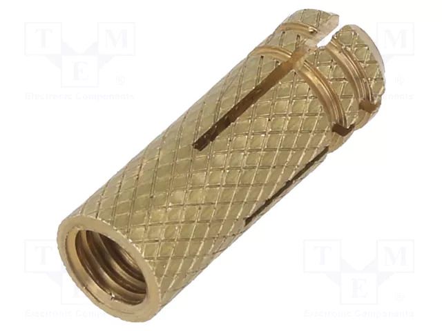 Plastic anchor; without screw; M5x20; brass; 100pcs; 7mm FISCHER FISCHER-26425