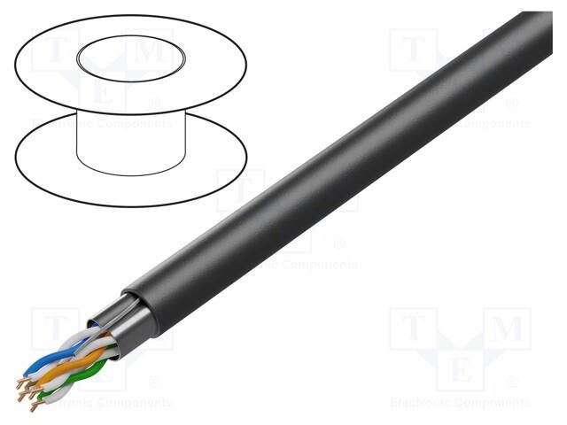 Wire; F/UTP; 4x2x24AWG; industrial Ethernet,outdoor; 5e; wire; Cu BELDEN 7919A.0101000