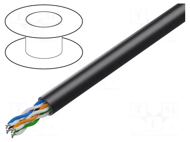 Wire; U/UTP; 4x2x24AWG; industrial Ethernet,outdoor; 5e; stranded BELDEN 7924A.0101000