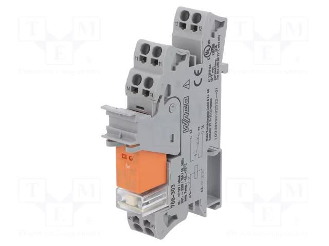 Relay: interface; SPDT; Ucoil: 12VDC; 16A; 16A/250VAC WAGO 788-303