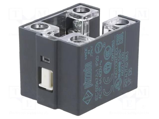 Contact block; NO + NC; 10A; max.400VAC; max.250VDC; -40÷80°C PIZZATO ELETTRICA VFB6