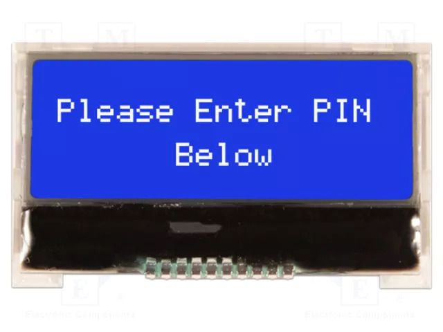Display: LCD; alphanumeric; COG,STN Negative; 16x2; blue; LED; 1x10 NEWHAVEN DISPLAY INTERNATIONAL NHD-C0216CZ-NWB3