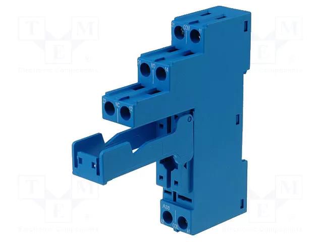 Socket; 10A; 250VAC; for DIN rail mounting; screw terminals; IP20 FINDER 95.05SPA
