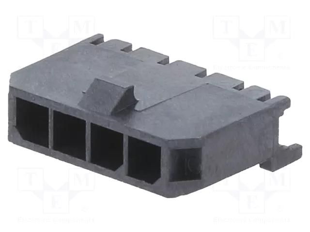 Connector: wire-board; socket; male; PIN: 4; Micro-Fit 3.0; 3mm; 5A MOLEX MX-43650-0427