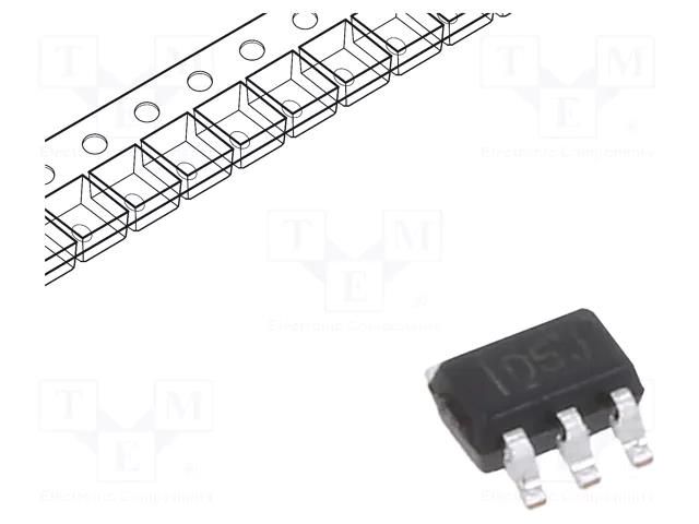 IC: digital; NAND; Ch: 1; IN: 2; CMOS; SMD; SC70-5; 1.65÷5.5VDC; 10uA TEXAS INSTRUMENTS SN74LVC1G132DCKR