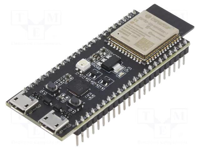 Dev.kit: WiFi; prototype board; Comp: ESP32-S3-WROOM-1; 5VDC ESPRESSIF ESP32S3DEVKC-8R8