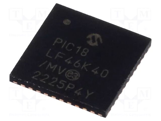 IC: PIC microcontroller; 64MHz; 1.8÷3.6VDC; SMD; UQFN40; PIC18 MICROCHIP TECHNOLOGY PIC18LF46K40-I/MV