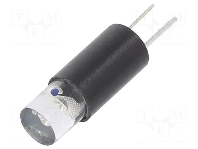 LED lamp; blue; 5÷6VDC; No.of diodes: 1; 5mm; Lens: transparent MARL 204-930-20-38