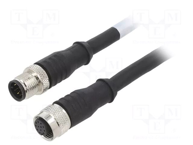 Cable: for sensors/automation; M12; PIN: 12; 3m; plug; 30VDC; 30VAC MUELLER ELECTRIC BU-1402551