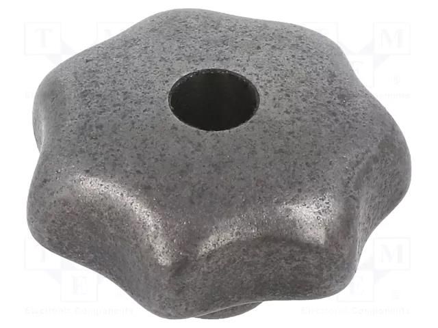 Knob; Ø: 40mm; Int.thread: M8; cast iron; DIN 6336 ELESA+GANTER DIN6336-GG-40-M8-D