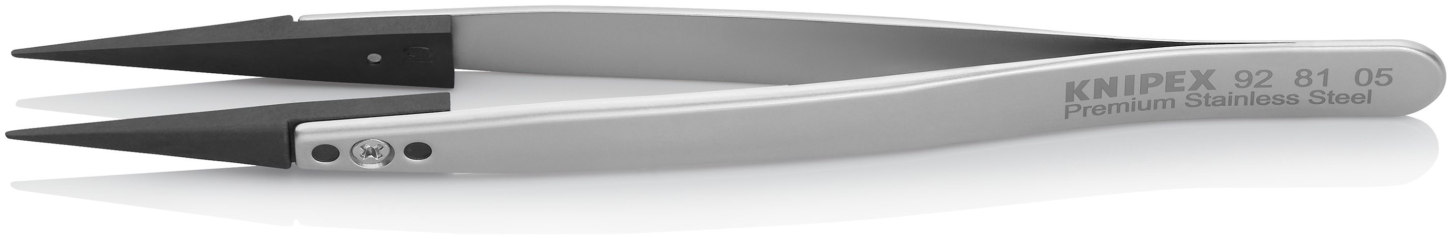 KNIPEX 92 81 05 Tweezers with exchangeable tips ESD Smooth 130 mm 92 81 05 4003773087175
