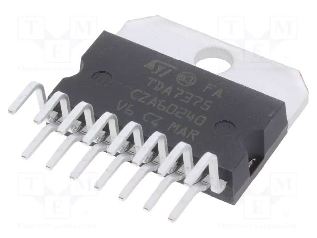 IC: audio amplifier; Pout: 40W; stereo; 8÷18VDC; Ch: 2; Amp.class: AB STMicroelectronics E-TDA7375V