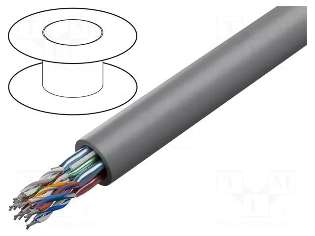 Wire; 9x2x24AWG; RS232,RS422; stranded; Cu; PVDF; grey; 305m; 300V BELDEN 89732.0081000