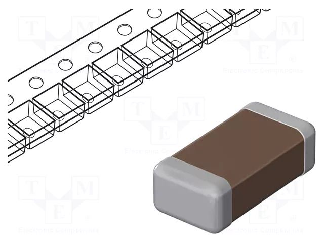 Capacitor: ceramic; MLCC; 1nF; 1kV; U2J; ±5%; SMD; 1206; 180mm MURATA GCM31C7U3A102JX03L