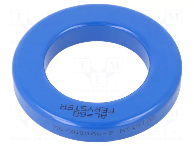 Ferrite: toroidal; L: 12.7mm; Øint: 49.23mm; Øout: 77.8mm; 68nH MICROMETALS MS-300060-2