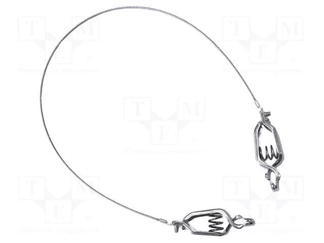 Ground/earth cable; both sides,crocodile clip; Len: 0.38m MUELLER ELECTRIC AI-000441