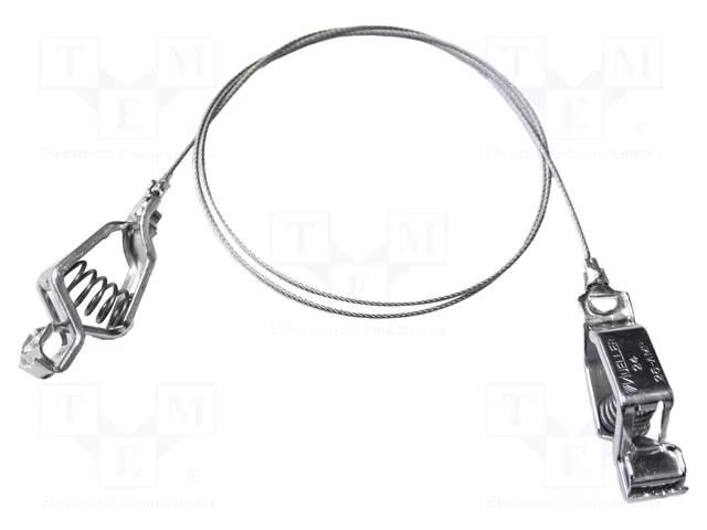 Test lead; both sides,aligator clip; Len: 0.91m; stainless steel MUELLER ELECTRIC AI-000448-36