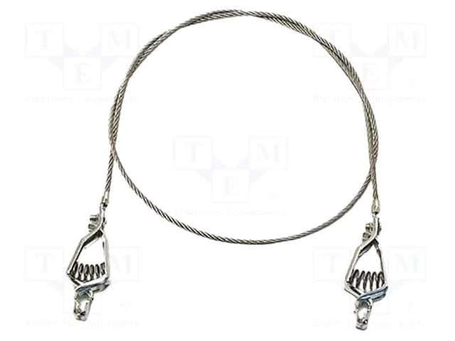 Ground/earth cable; both sides,aligator clip; Len: 0.61m MUELLER ELECTRIC AI-000475