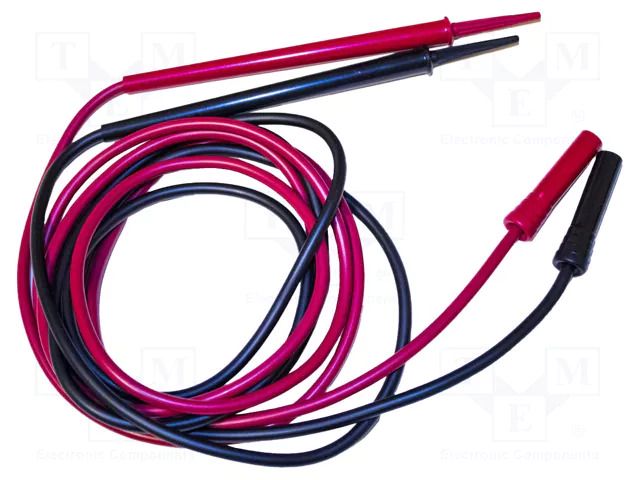 Test leads; Urated: 1kV; Inom: 30A; Len: 1.2m; insulated; black,red MUELLER ELECTRIC BU-2148-D-48-KIT