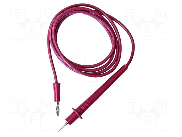 Test lead; 10A; probe tip,banana plug 4mm; Urated: 600V; Len: 1.2m MUELLER ELECTRIC BU-2641-D-48-2