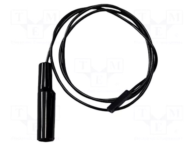 Test lead; 5A; square pin receptacle,crocodile clip; Len: 0.61m MUELLER ELECTRIC BU-3180-E-24-0