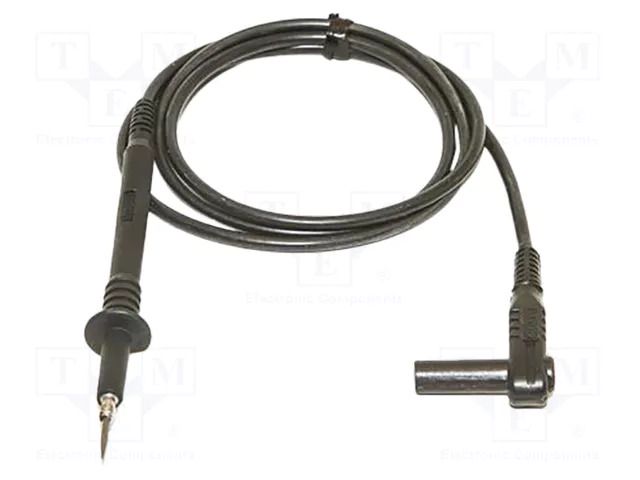 Test lead; 20A; probe tip,angular banana plug 4mm; Urated: 1kV MUELLER ELECTRIC BU-4062-M-39-0