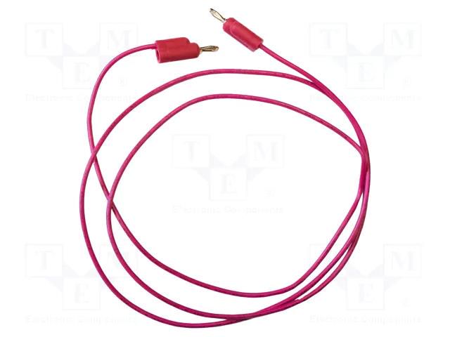 Test lead; 5A; banana plug 3mm,both sides; Urated: 3kV; Len: 0.61m MUELLER ELECTRIC BU-P1081-24-2