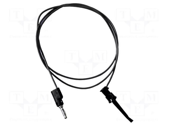 Test lead; 5A; clip-on hook probe,banana plug 4mm; Len: 0.9m MUELLER ELECTRIC BU-P3782-36-0
