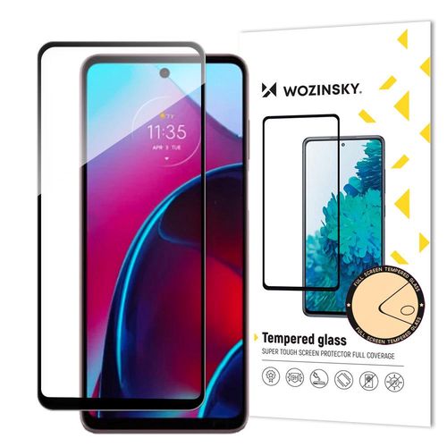 Wozinsky Full Glue Tempered Glass Motorola Moto G Stylus 2022 9H Full Screen Tempered Glass with Black Frame, Hurtel 5907769340147 5907769340147