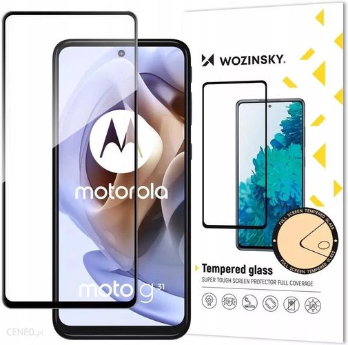 Wozinsky Full Glue Moto G51 Full Screen Tempered Glass with Black Frame, Wozinsky 5907769319747 5907769319747