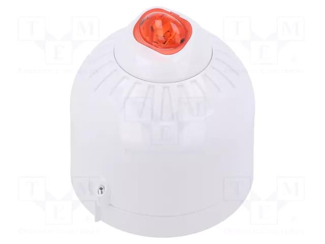 Signaller: lighting; flashing light; white; Sonos Pulse; 17÷60VDC KLAXON SIGNALS ESD-5002
