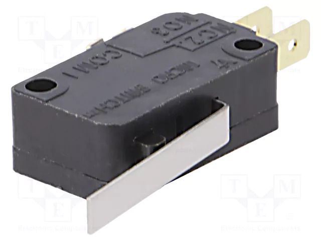 Microswitch SNAP ACTION; 10A/250VAC; with lever; SPDT; ON-(ON) HONEYWELL V7-1B17D8-022