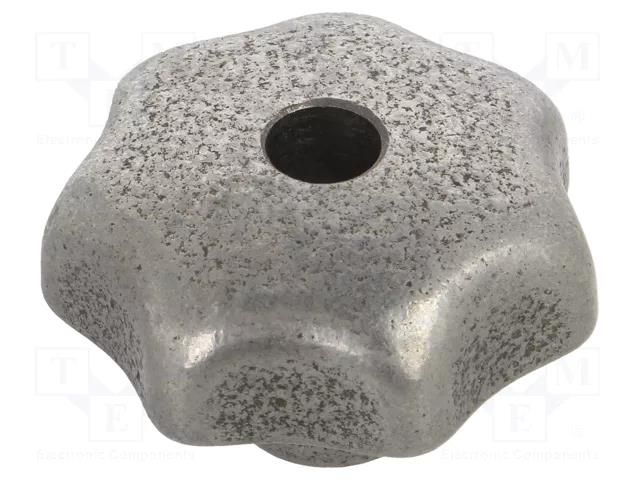 Knob; Ø: 40mm; cast iron; Ømount.hole: 8mm; DIN 6336 ELESA+GANTER DIN6336-GG-40-B8-B