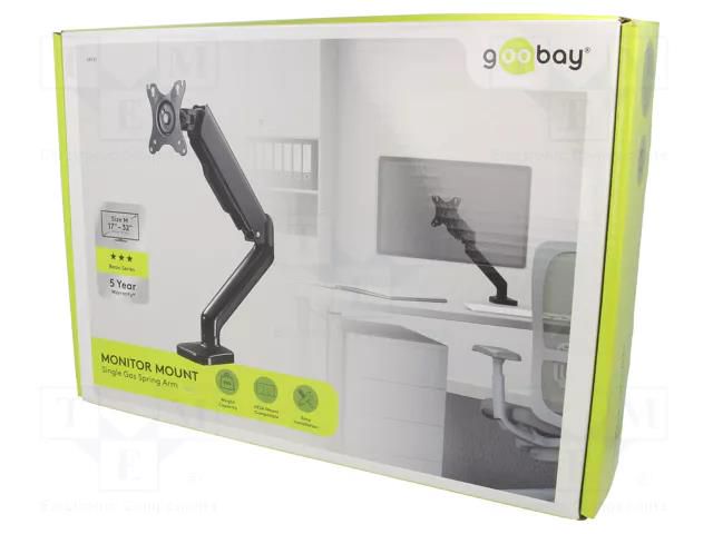 Monitor holder; 9kg; 17÷32"; Arm len: 340mm; for one monitor Goobay GOOBAY-58530