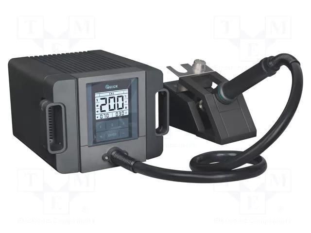 Station: hot air; digital,touchpad; 1000W; 100÷500°C; 1÷100l/min QUICK QUICK-TR1300