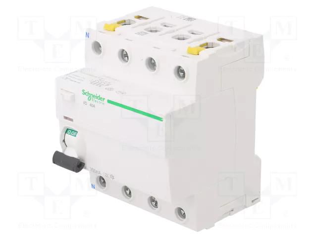RCD breaker; Inom: 40A; Ires: 300mA; Poles: 4; 400VAC; IP20; 1÷25mm2 SCHNEIDER ELECTRIC A9Z24440