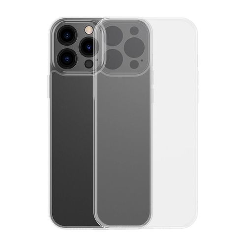 Baseus Frosted Glass Case Cover for iPhone 13 Pro Hard Cover with Gel Frame Transparent (ARWS000702), Baseus 6932172609245 6932172609245